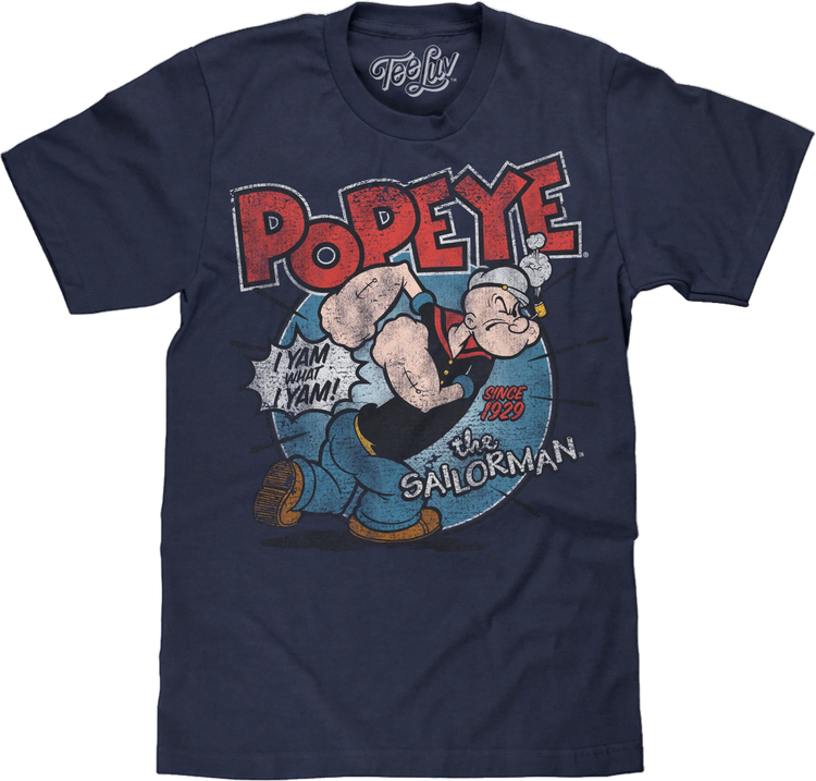 Vintage I Yam What I Yam Popeye T-Shirt