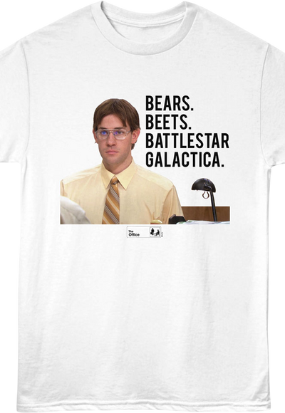 Vintage Jim Bears Beets Battlestar Galactica The Office T-Shirt