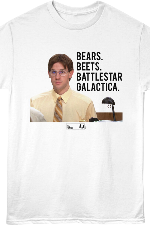 Vintage Jim Bears Beets Battlestar Galactica The Office T-Shirt