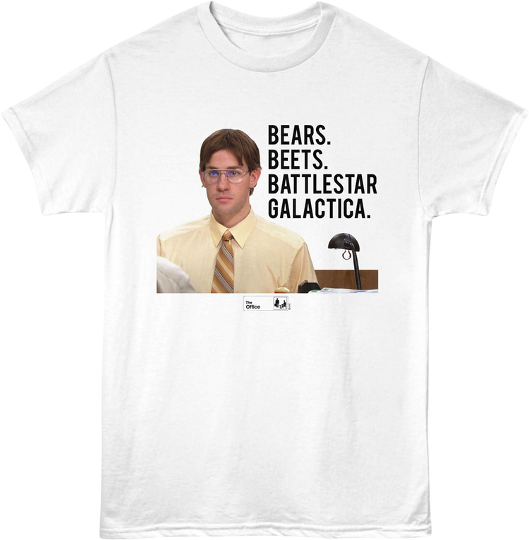 Vintage Jim Bears Beets Battlestar Galactica The Office T-Shirt