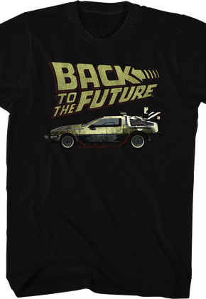 Vintage Logo & DeLorean Back To The Future T-Shirt