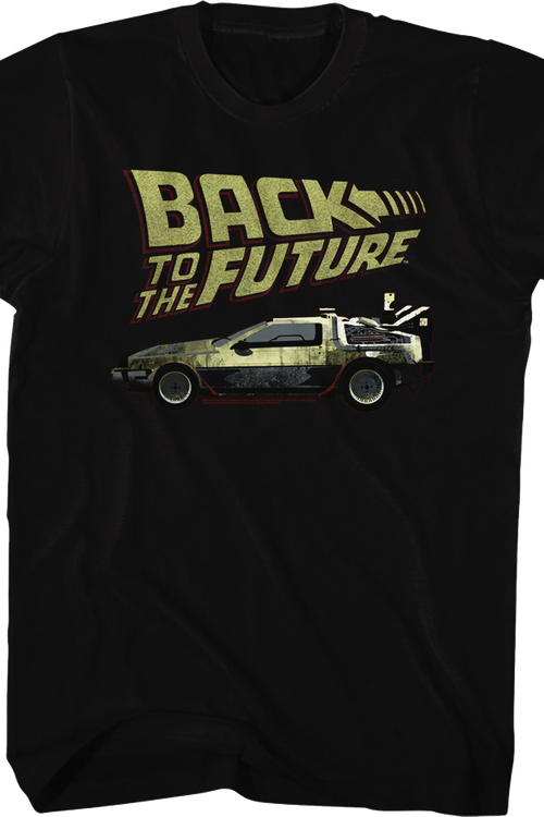 Vintage Logo & DeLorean Back To The Future T-Shirt