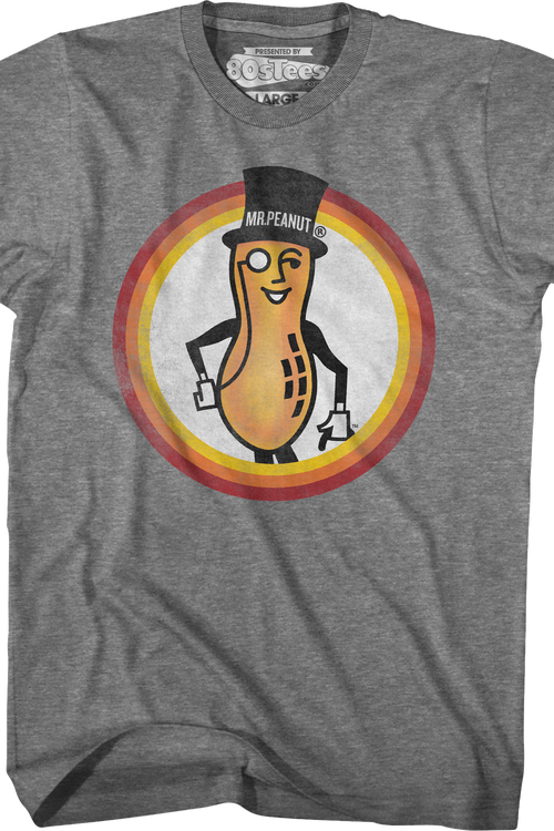 Vintage Mr. Peanut Circle Planters T-Shirt