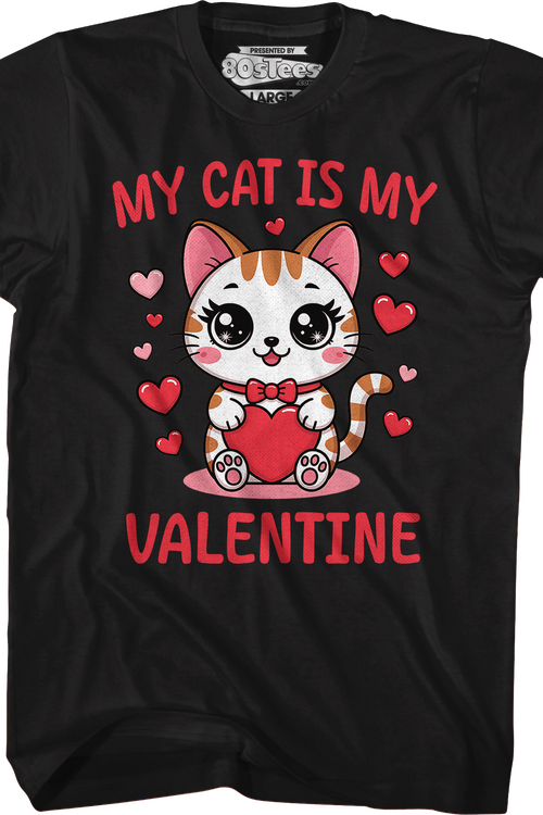 Vintage My Cat Is My Valentine T-Shirt