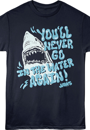 Vintage Never Go In The Water Again Jaws T-Shirt