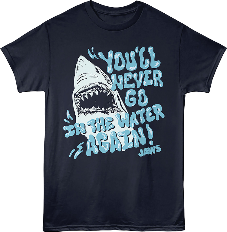 Vintage Never Go In The Water Again Jaws T-Shirt