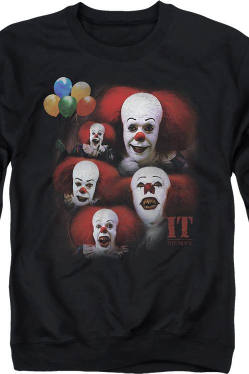 Vintage Pennywise Clown Collage IT Sweatshirt