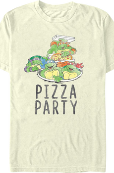 Vintage Pizza Party Teenage Mutant Ninja Turtles T-Shirt