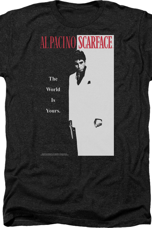Vintage The World Is Yours Poster Scarface T-Shirt