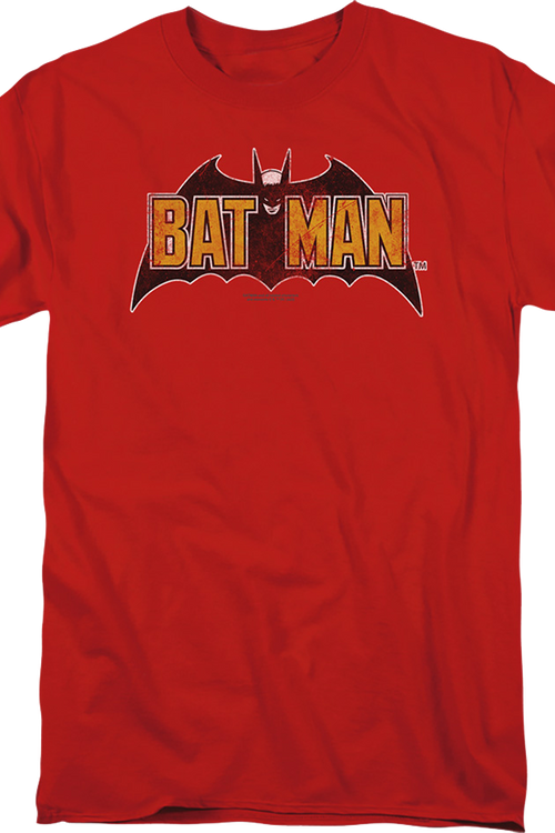 Vintage Red Batman Logo DC Comics T-Shirt