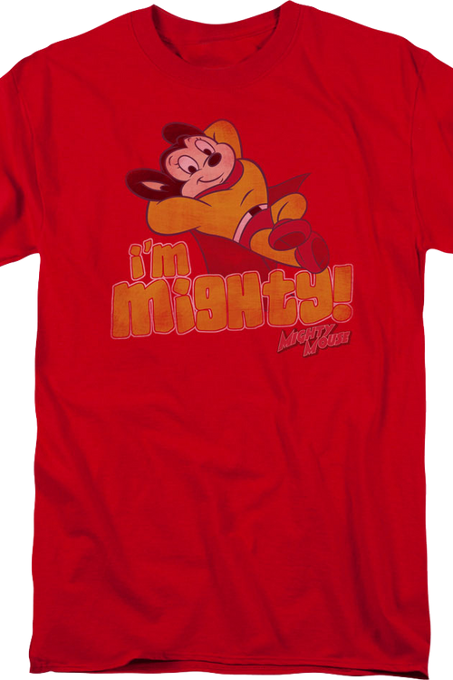Vintage Red Mighty Mouse T-Shirt
