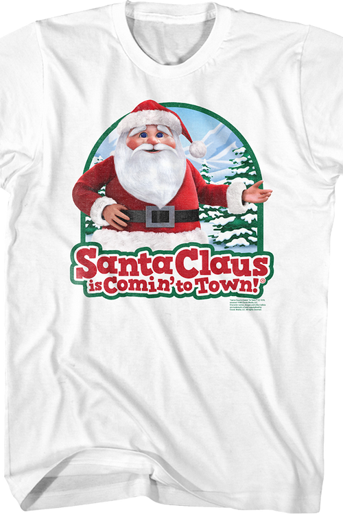 Vintage Santa Claus Is Comin' To Town T-Shirt