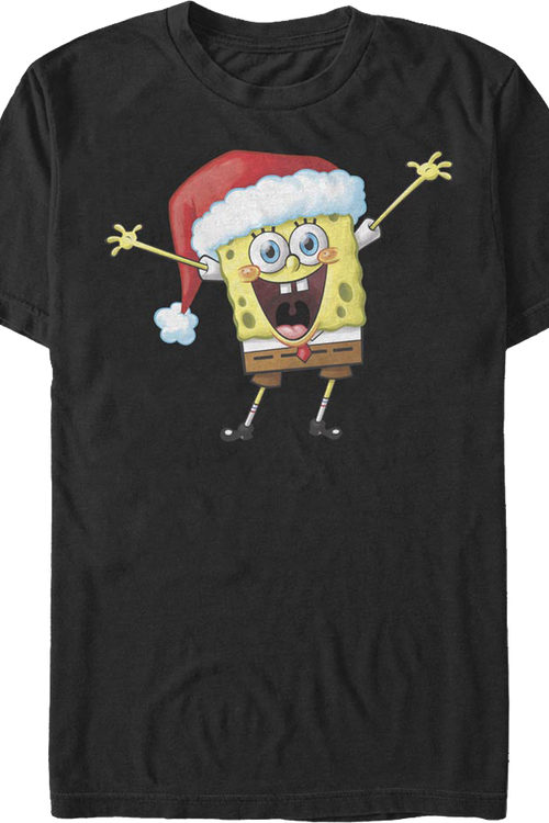 Vintage Santa Hat SpongeBob SquarePants T-Shirt