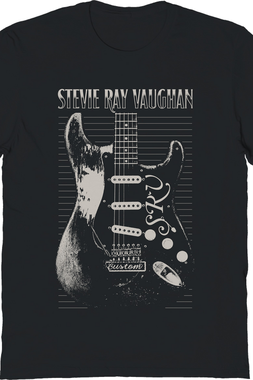 Vintage SRV Guitar Stevie Ray Vaughan T-Shirt