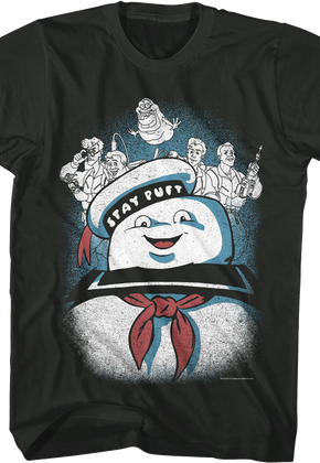 Vintage Stay Puft Collage Real Ghostbusters T-Shirt
