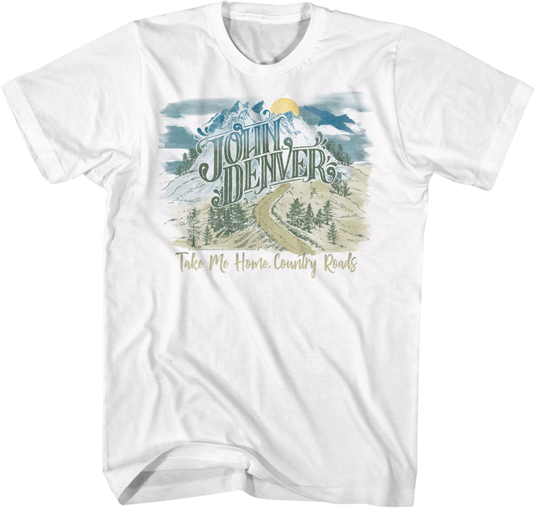 Vintage Take Me Home Country Roads John Denver T-Shirt