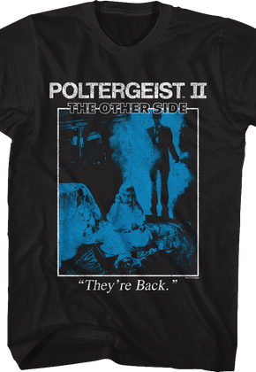Vintage They're Back Poster Poltergeist II T-Shirt