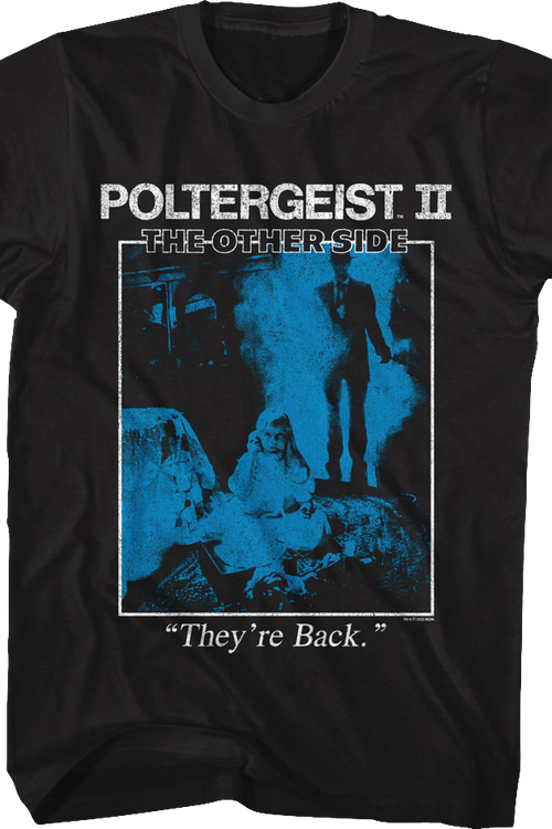 Vintage They're Back Poster Poltergeist II T-Shirt