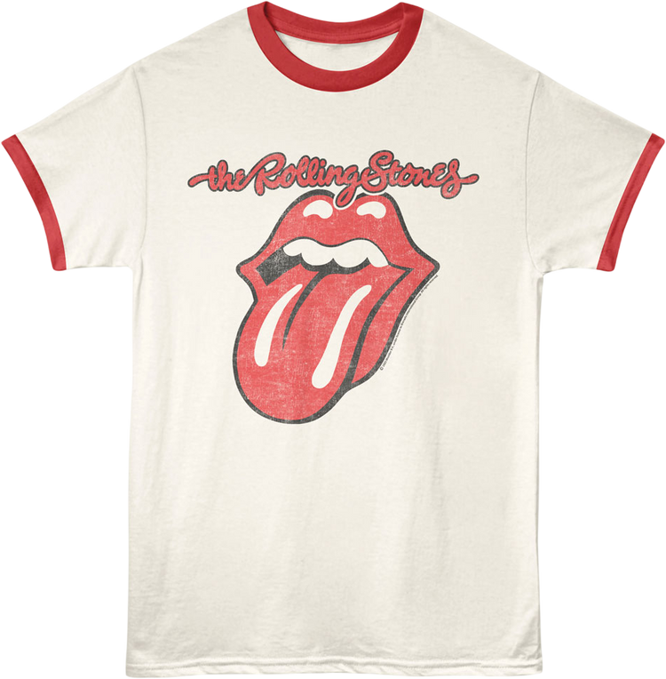 Classic Tongue Logo Rolling Stones Ringer Shirt