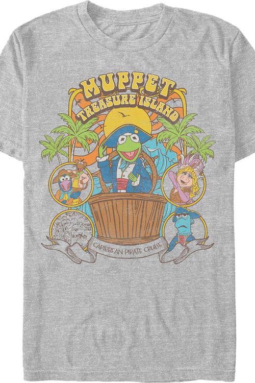 Vintage Treasure Island Caribbean Pirate Cruise Muppets T-Shirt
