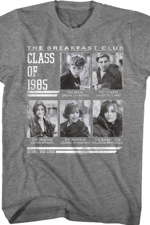 Vintage Yearbook Class of 1985 Breakfast Club T-Shirt