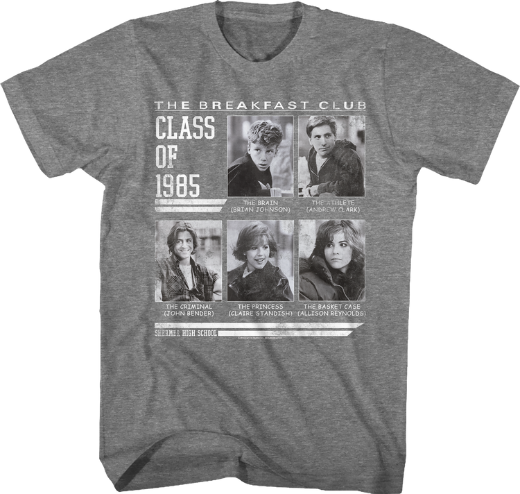 Vintage Yearbook Class of 1985 Breakfast Club T-Shirt
