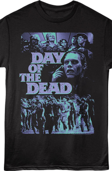 Vintage Zombies Collage Day Of The Dead T-Shirt