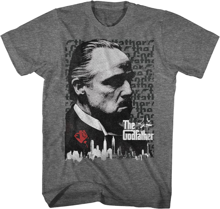 Vito Corleone Skyline Godfather T-Shirt