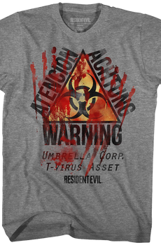 Warning Resident Evil T-Shirt