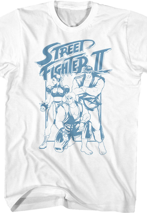 Warrior Poses Street Fighter T-Shirt