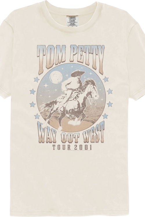 Way Out West Tom Petty Comfort Colors Brand T-Shirt