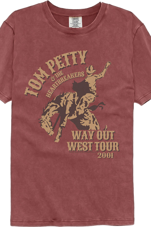 Way Out West Tour 2001 Tom Petty Comfort Colors Brand T-Shirt