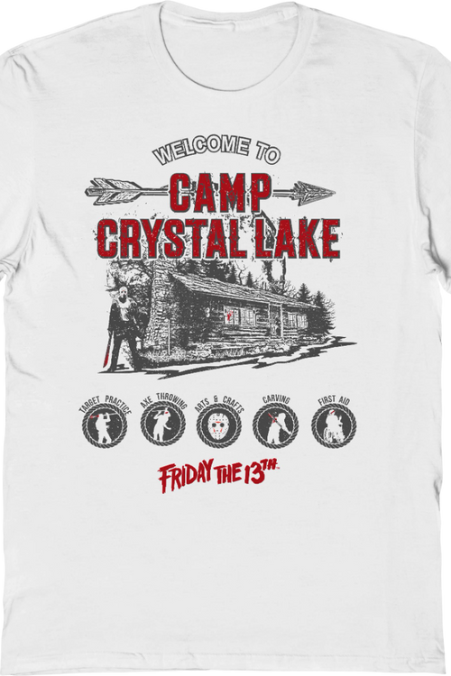 Vintage Welcome To Camp Crystal Lake Friday The 13th T-Shirt