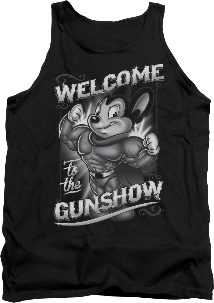 Welcome To The Gunshow Mighty Mouse Tank Top