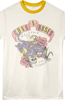 Welcome To The Jungle Guns N' Roses Ringer Shirt