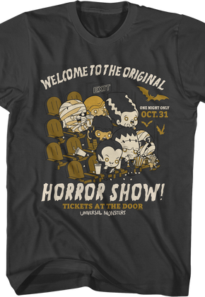 Welcome To The Original Horror Show Universal Monsters T-Shirt
