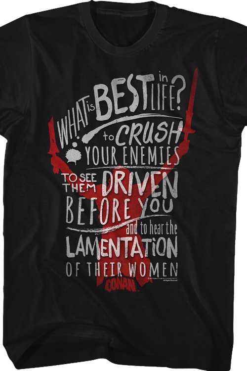 What Is Best In Life Conan T-Shirt