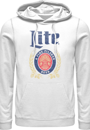 White Miller Lite Hoodie
