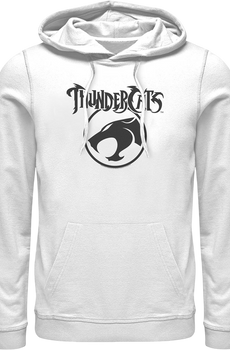 White ThunderCats Logo Hoodie