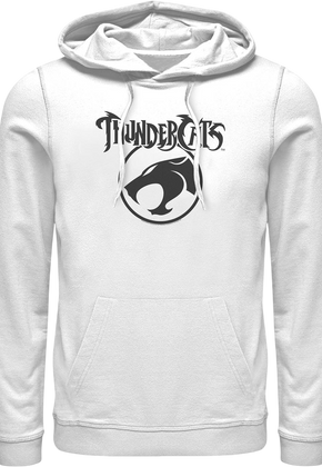 White ThunderCats Logo Hoodie
