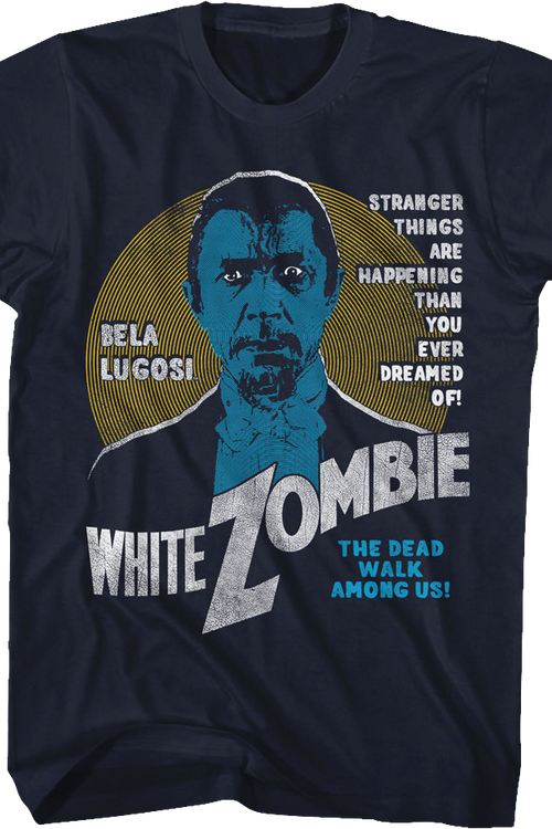 White Zombie Poster Bela Lugosi T-Shirt