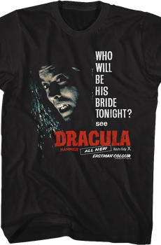Who Will Be His Bride Tonight Dracula T-Shirt