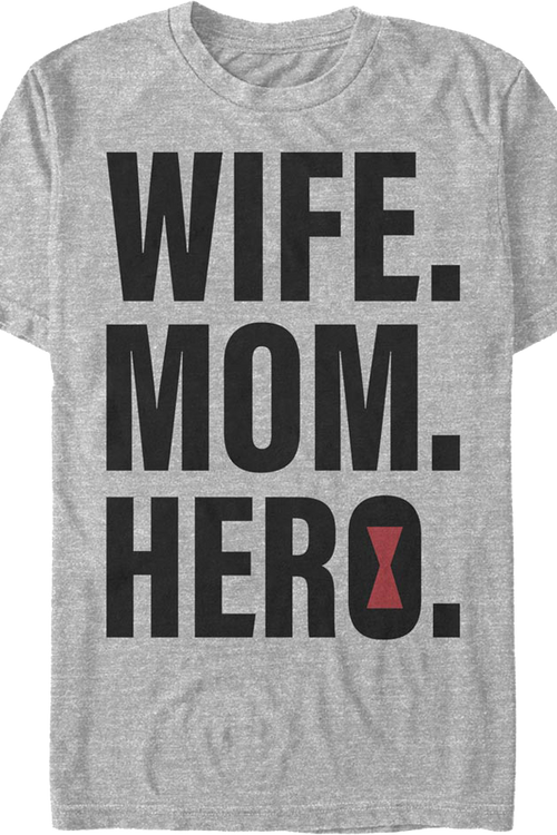 Wife Mom Hero Black Widow Marvel Comics T-Shirt