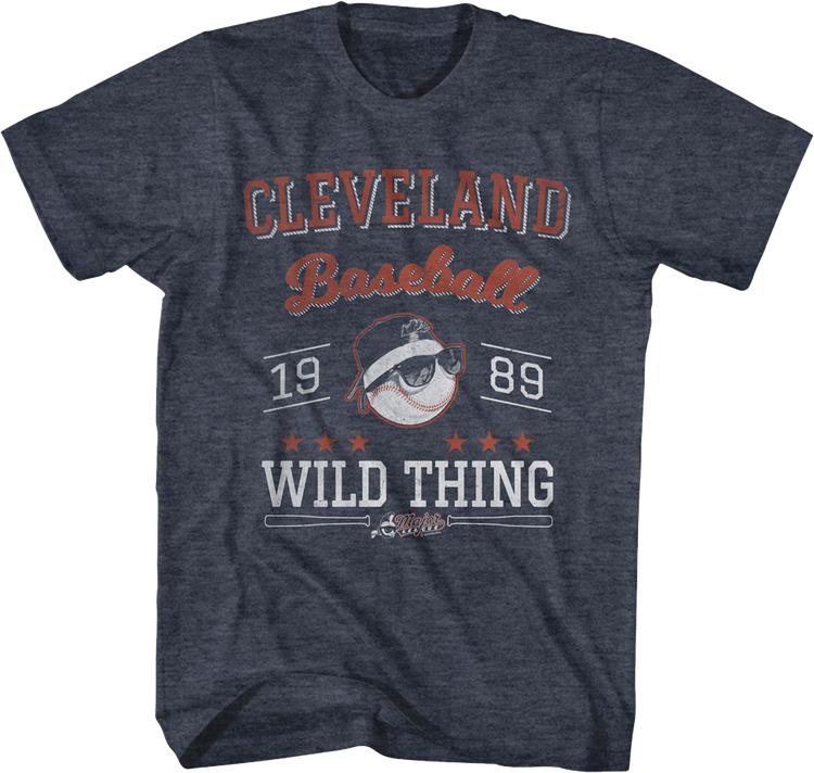Wild Thing Cleveland Baseball 1989 Major League T-Shirt
