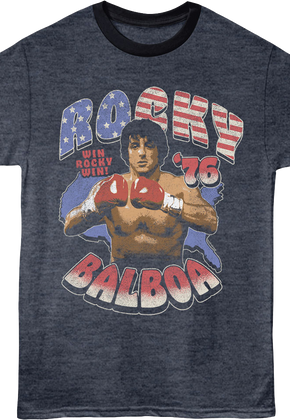 Win Rocky Win '76 Rocky Ringer Shirt