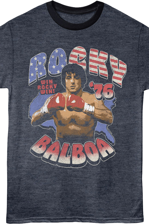 Win Rocky Win '76 Rocky Ringer Shirt