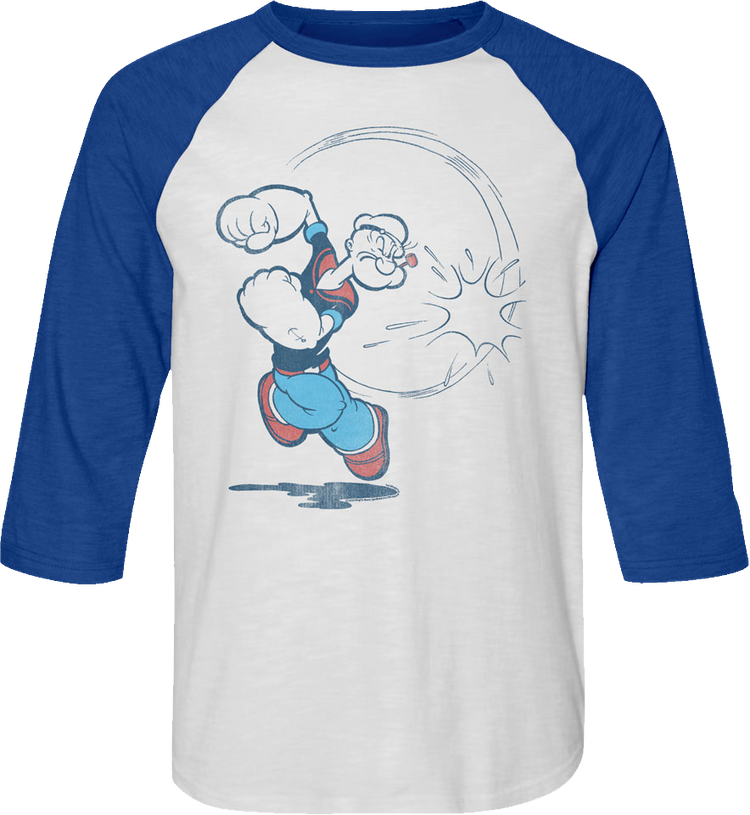 Wind-Up Punch Popeye Raglan Baseball Shirt