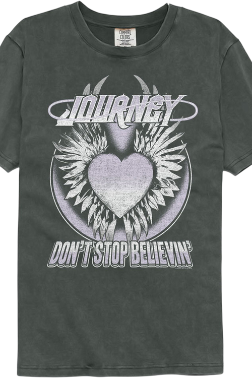 Winged Heart Don't Stop Believin' Journey Comfort Colors Brand T-Shirt