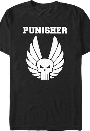 Winged Skull Logo Punisher Marvel Comics T-Shirt