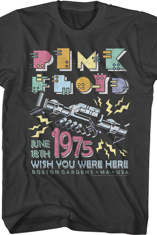 Wish You Were Here Boston Gardens 1975 Pink Floyd T-Shirt